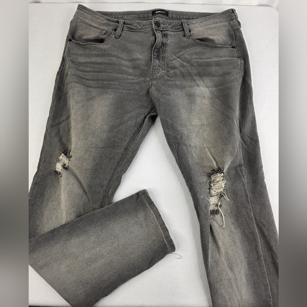 Fashion Nova NovaMen Men's Black Wash Jeans Size 38X32 Stretchy N-3366